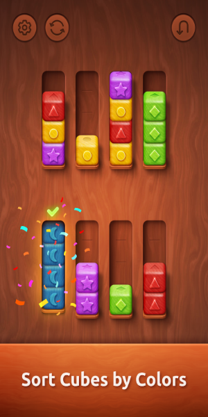 image: Colorwood Sort Puzzle Game Screenshot