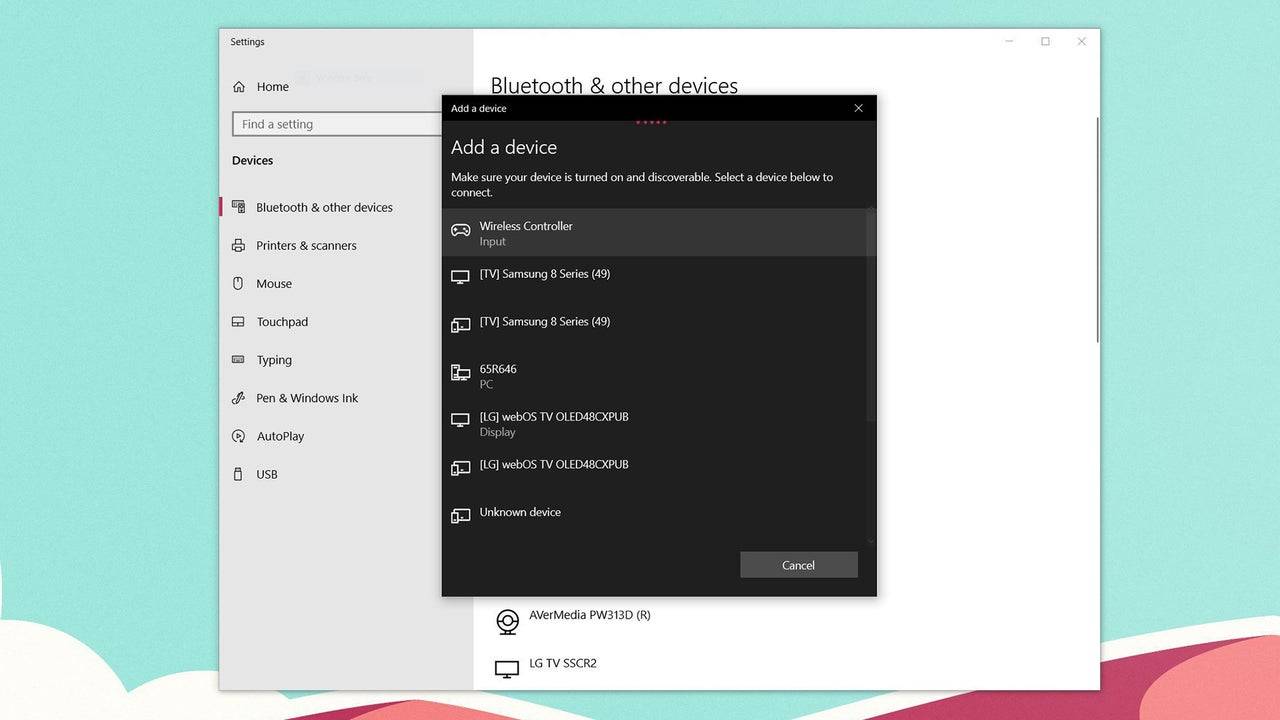 DualSense als Gamepad anerkannt