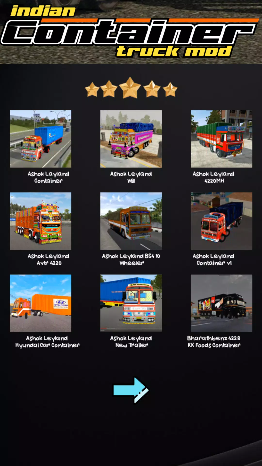 Indian Container Truck Mod Скриншот 1