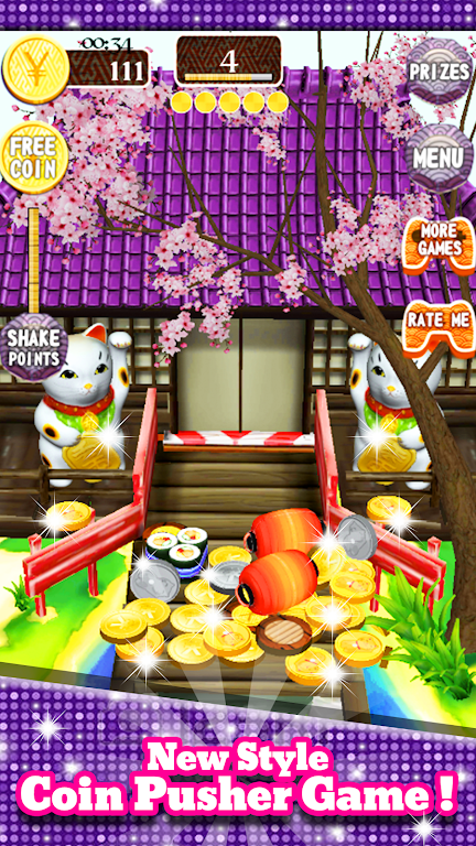 Coin Japan Pusher Fever Mania Captura de pantalla 0