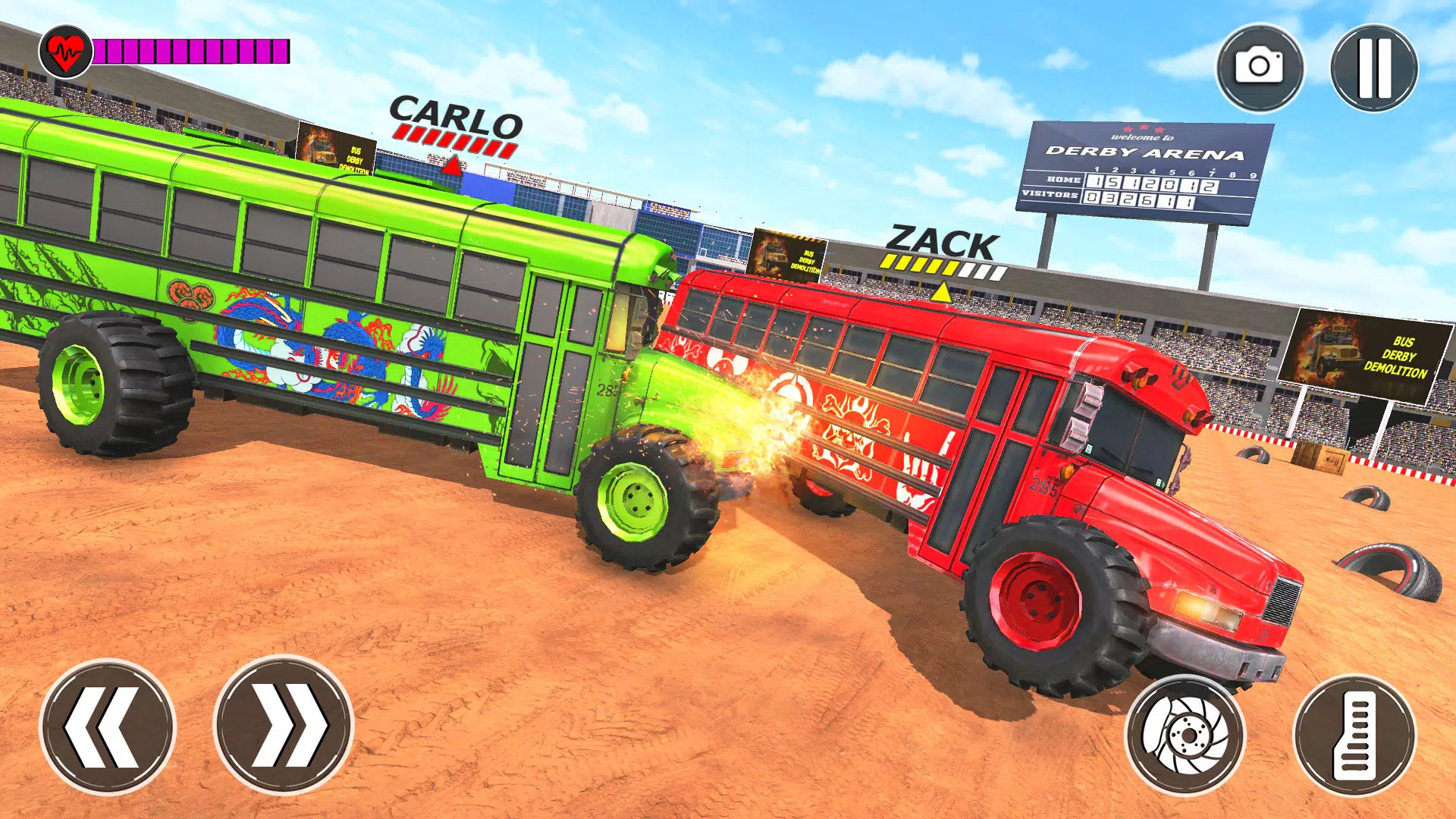 Monster Bus Derby Destruction Captura de tela 2