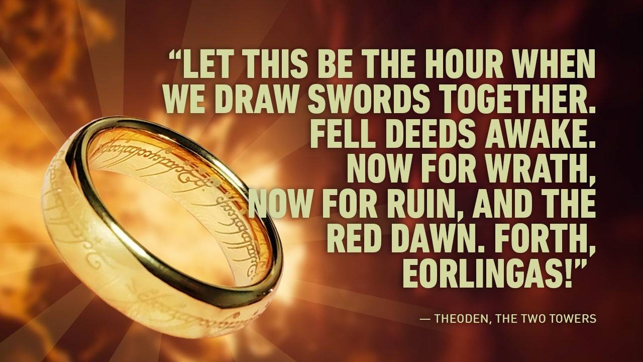 希優頓王在聖盔谷發表振奮人心的演說