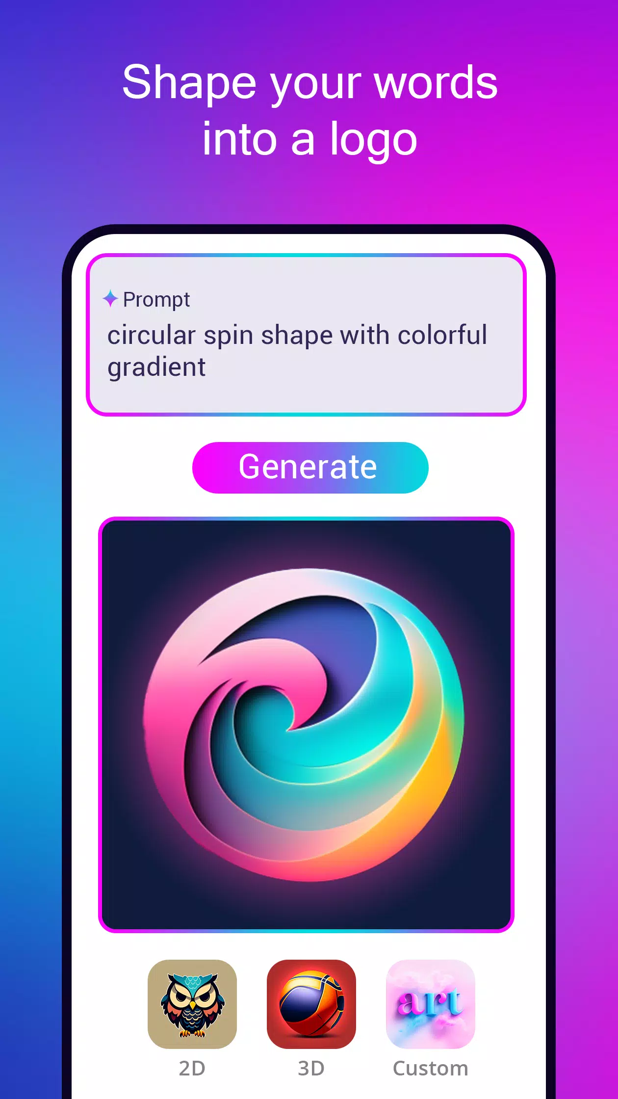 Logo maker AI Logo generator স্ক্রিনশট 1