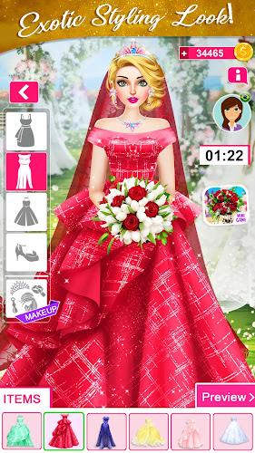 Schermata Wedding Dress up Girls Games 2