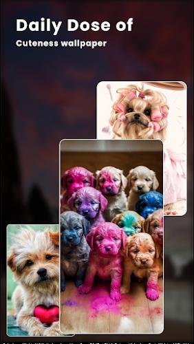 Puppy Love: Cute Dog Wallpaper Zrzut ekranu 3
