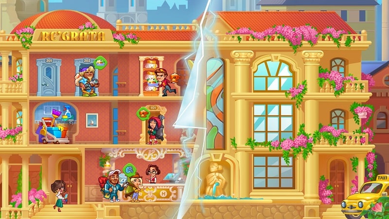 Grand Hotel Mania: 酒店遊戲應用截圖第3張