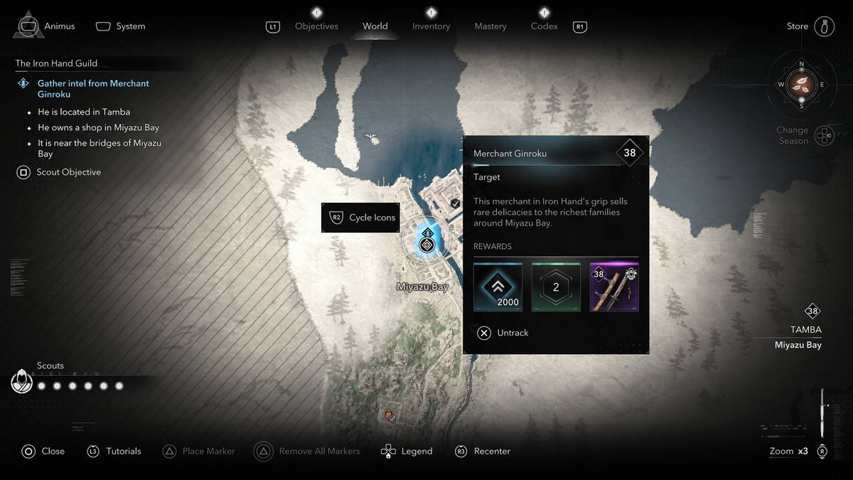 어 ass 신 크리드 Mirage Ginroku의 모든 철 손 길드 멤버