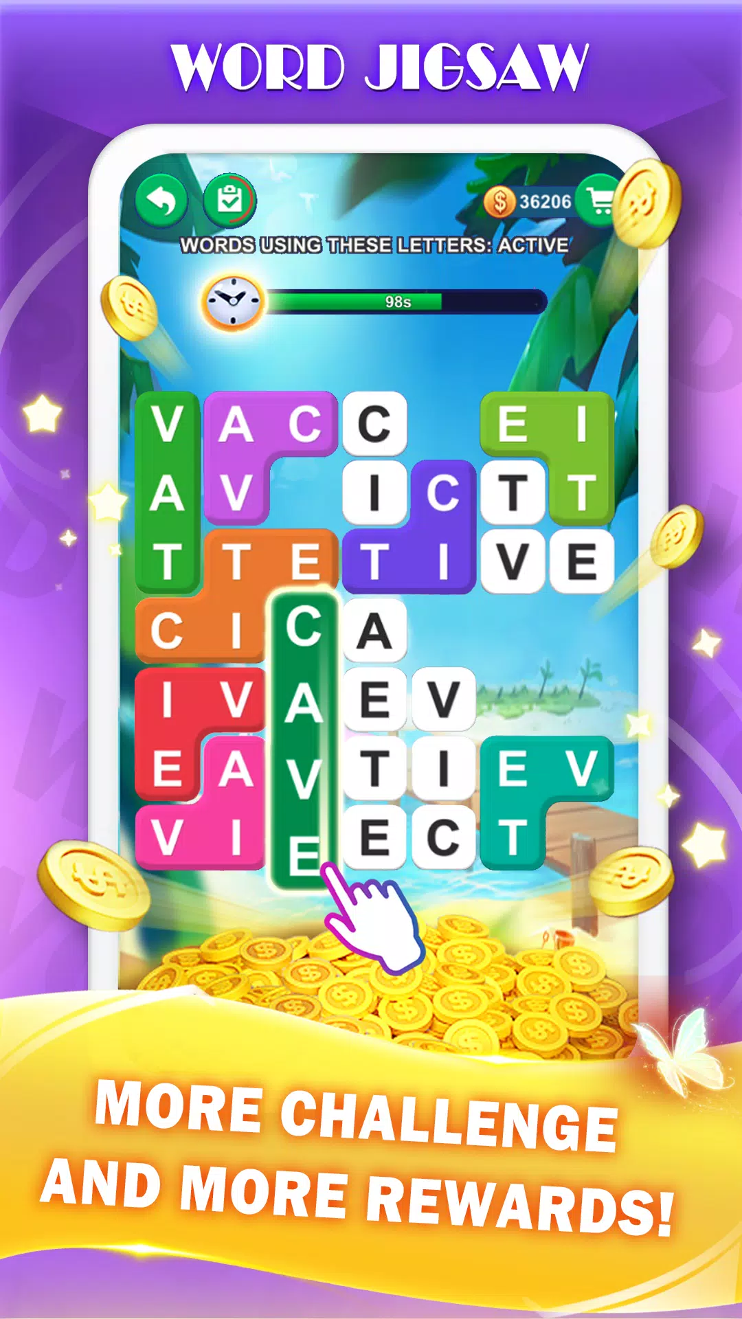 Word Jigsaw Puzzle Captura de tela 1