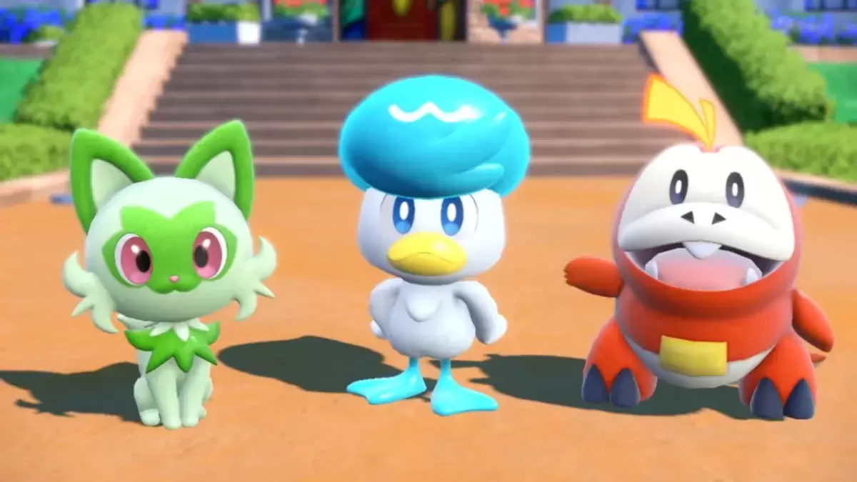 Gen 9 iniciantes Sprigatito, Quaxly e Fuecoco em Pokémon Scarlet & Violet