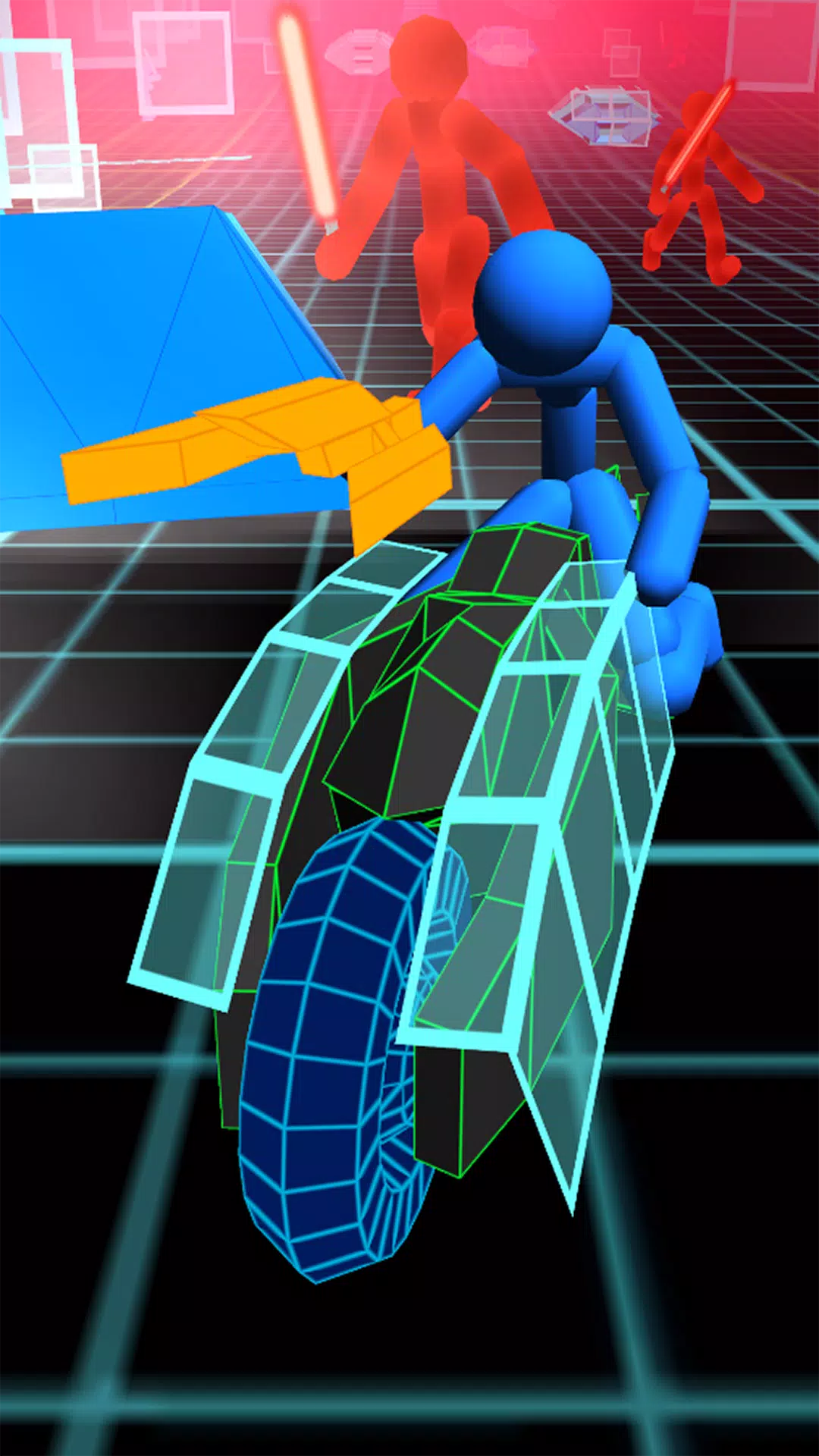 Stickman Neon Motorcycle Race Capture d'écran 1