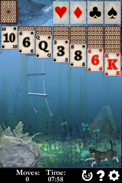 Pyramid Solitaire Water World Capture d'écran 2