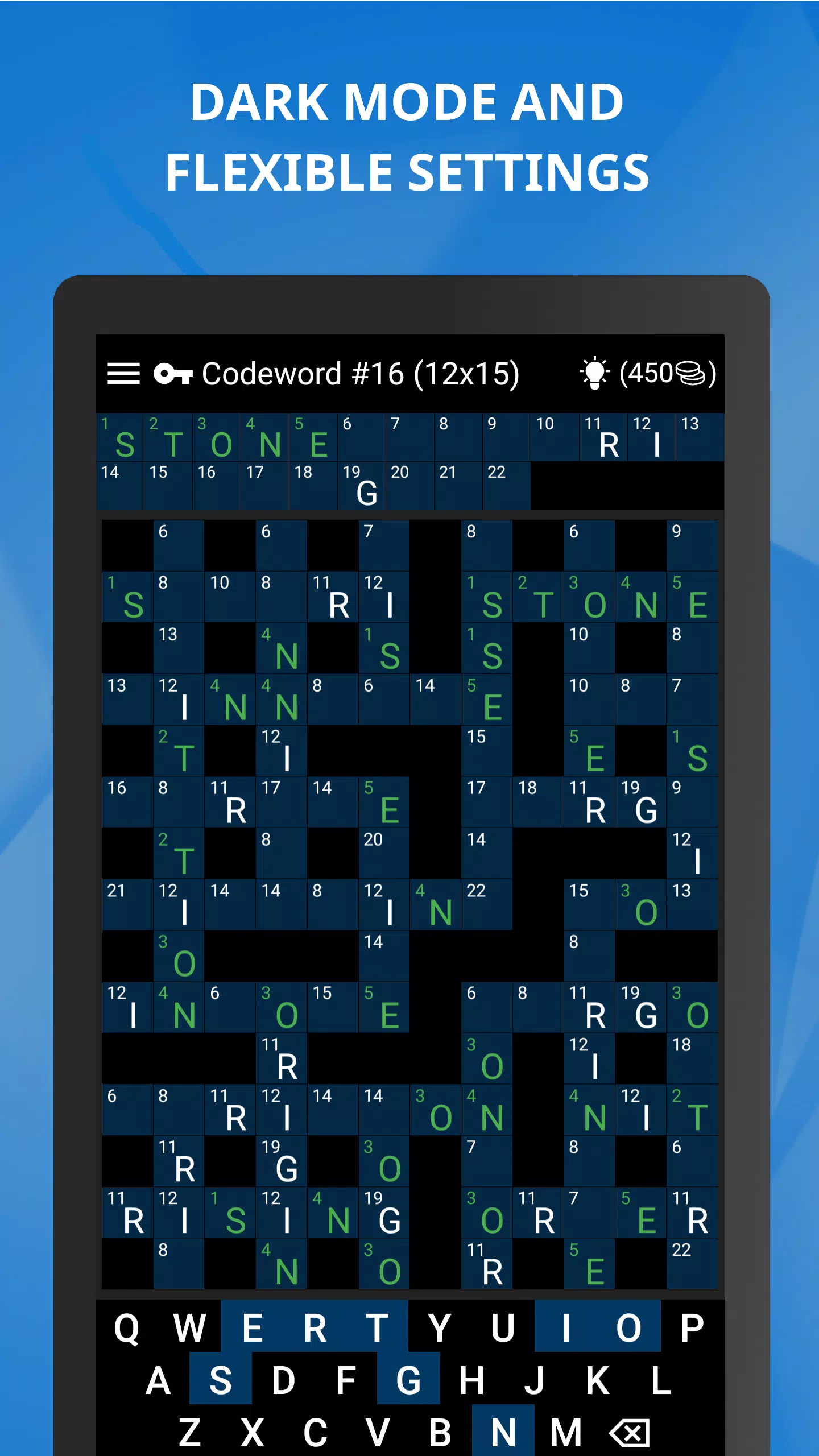 Keywords — Codeword Puzzle應用截圖第2張