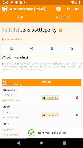Bringlist Screenshot 1