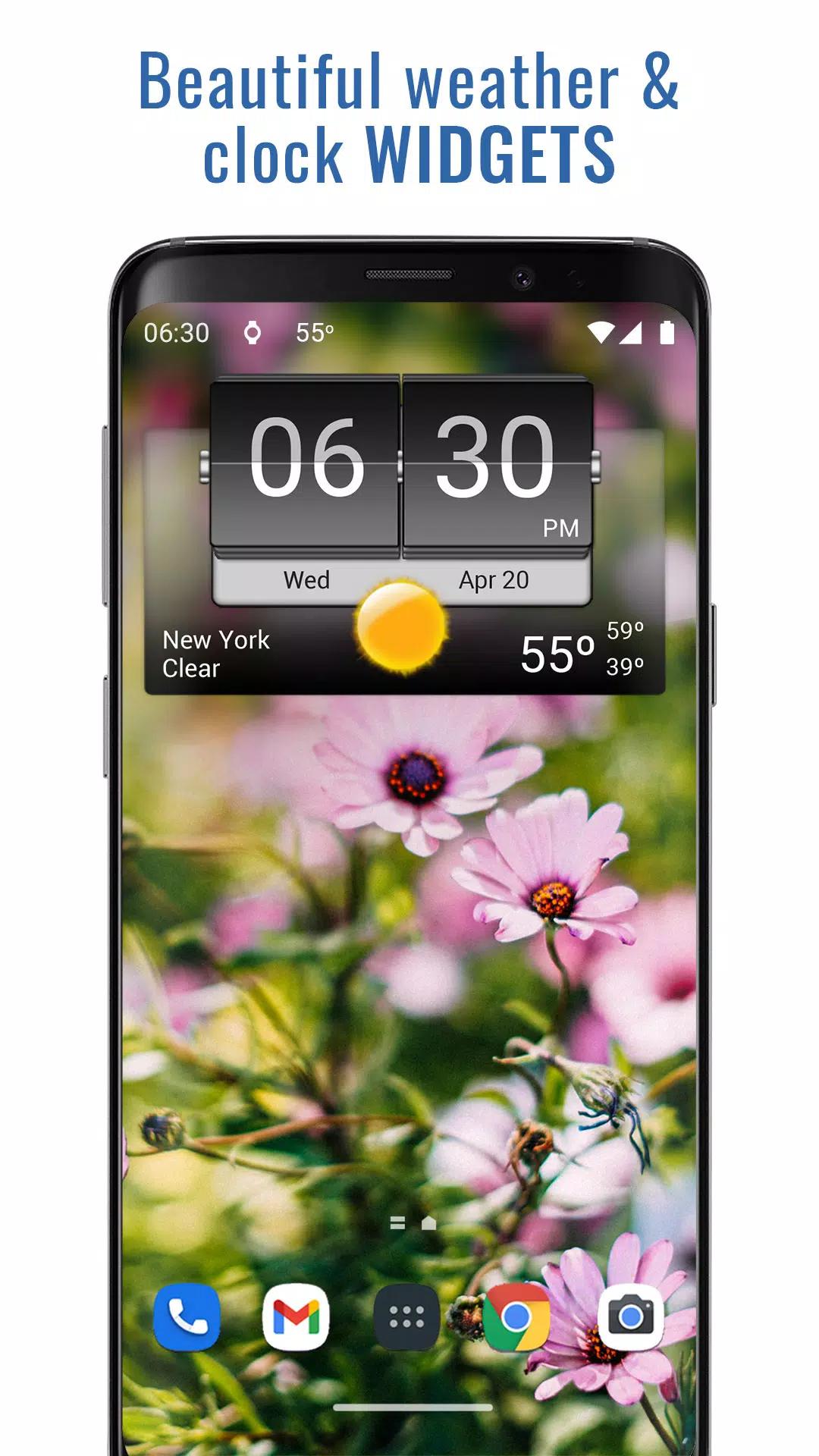 3D Flip Clock & Weather Скриншот 0
