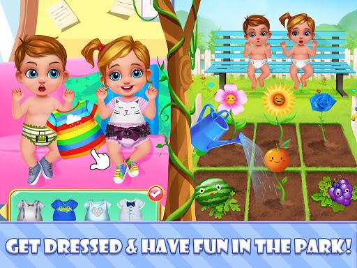 Newborn Sweet Baby Twins 2: Baby Care & Dress Up Ekran Görüntüsü 1