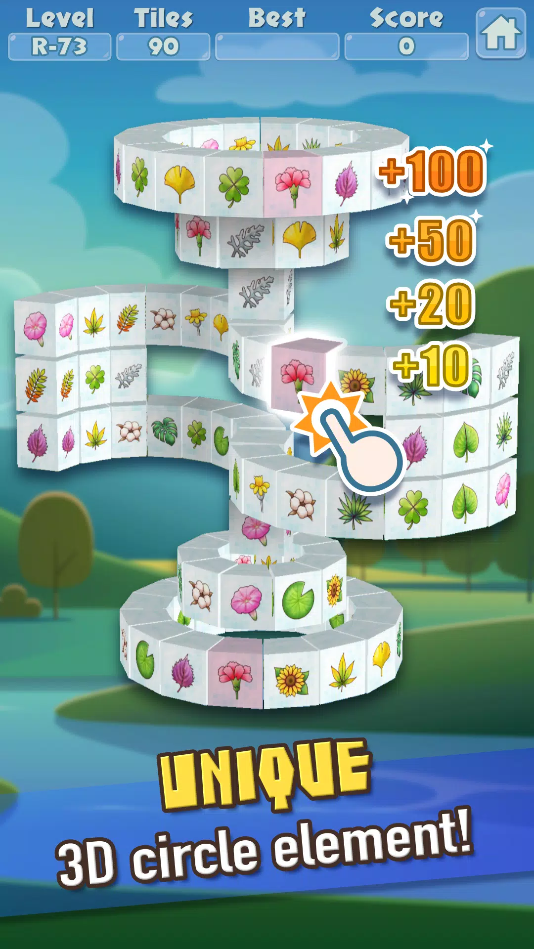 3D Mahjong Triple Tile Match Скриншот 1