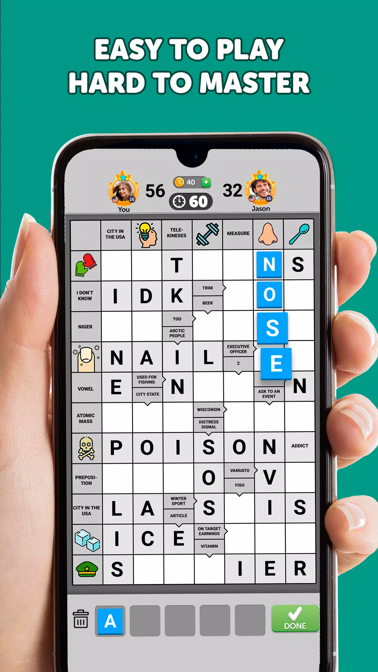 Wordgrams - Crossword & Puzzle Captura de pantalla 1