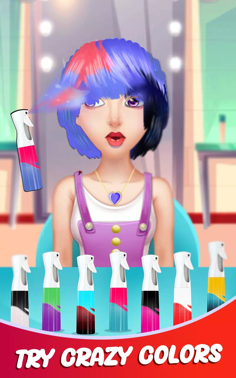 Fashion Girls Hair Salon Games स्क्रीनशॉट 0
