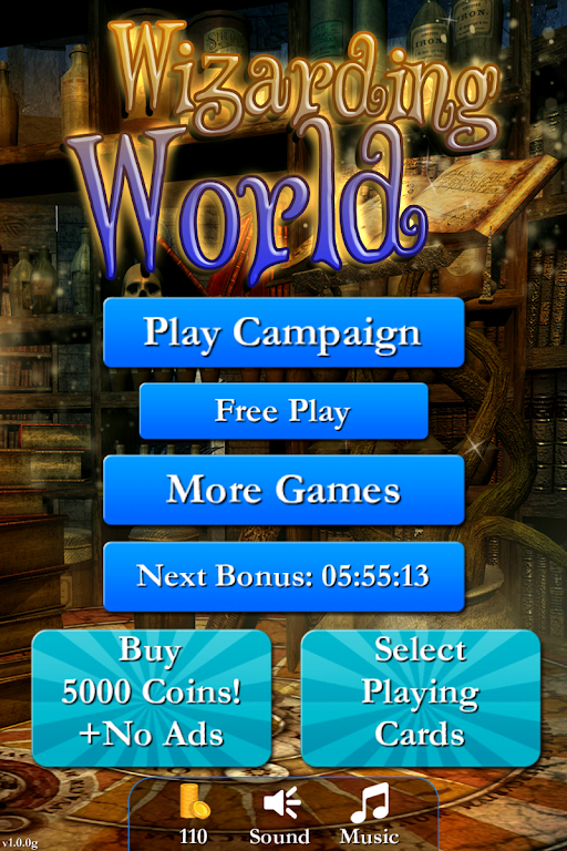 Tripeaks Solitaire - Wizards スクリーンショット 0