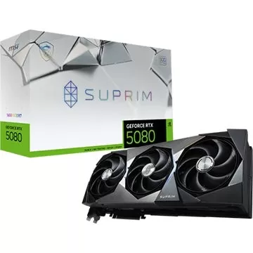 MSI GeForce RTX 5080 16GB Suprim OC grafische kaart