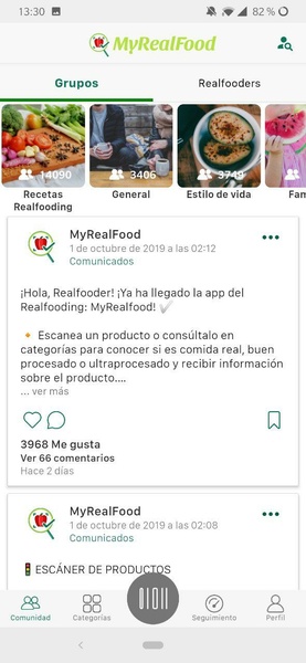 MyRealFood: Escáner y recetas Скриншот 2