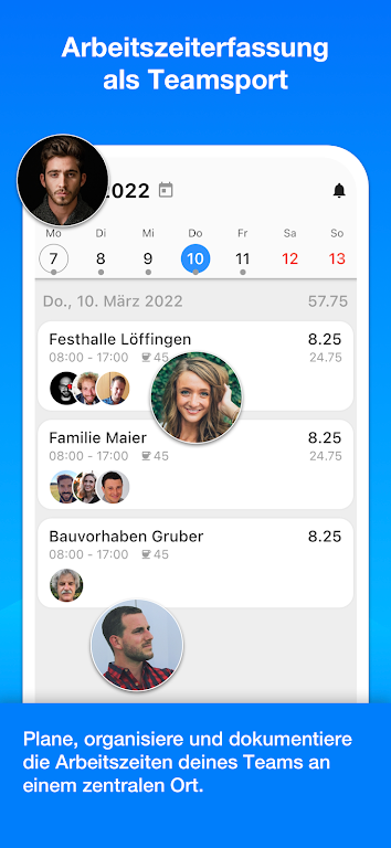 Achim App Arbeitszeiterfassung स्क्रीनशॉट 0