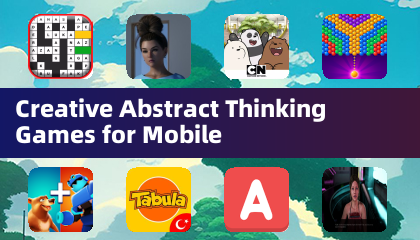 Kreative abstrakte Denkspiele für Mobilgeräte